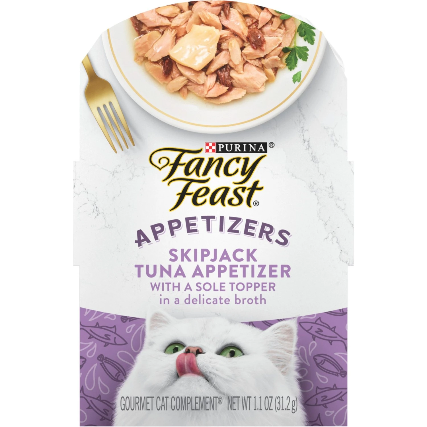 Fancy Feast Appetizers Skipjack Tuna With A Sole Topper Lickable Cat Treats 3 Fancy Feast Appetizers Skipjack Tuna With A Sole Topper Lickable Cat Treats