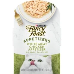 Fancy Feast Appetizers White Meat Chicken In A Savory Tuna Broth Lickable Cat Treats