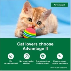 Advantage II Flea Spot Treatment For Cats, 2-5 Lbs -Trixie || Catit || Nature's Miracle Shop 150600 PT2. AC SS1800 V1680193431