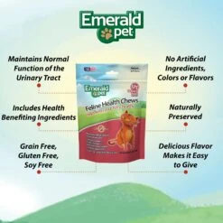 Emerald Pet Feline Health Urinary Tract Support Grain-Free Cat Treats -Trixie || Catit || Nature's Miracle Shop 151500 PT4. AC SS1800 V1667598347