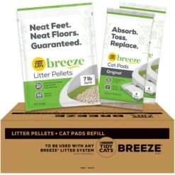 Tidy Cats Breeze Cat Pads & Litter Pellets Bundle Pack