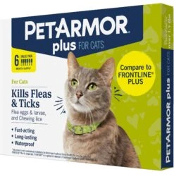 PetArmor Plus Flea & Tick Spot Treatment For Cats, Over 1.5 Lbs