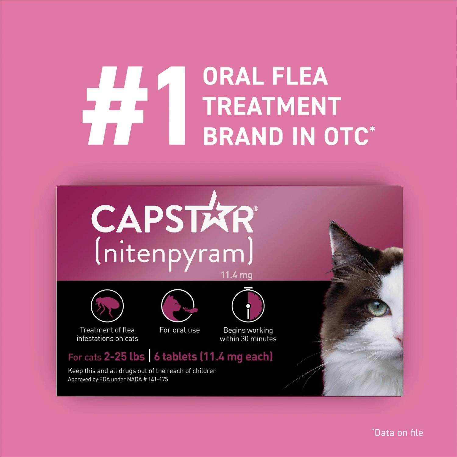 Capstar Flea Oral Treatment For Cats, 2-25 Lbs 6 Capstar Flea Oral Treatment For Cats, 2-25 Lbs - Image 4
