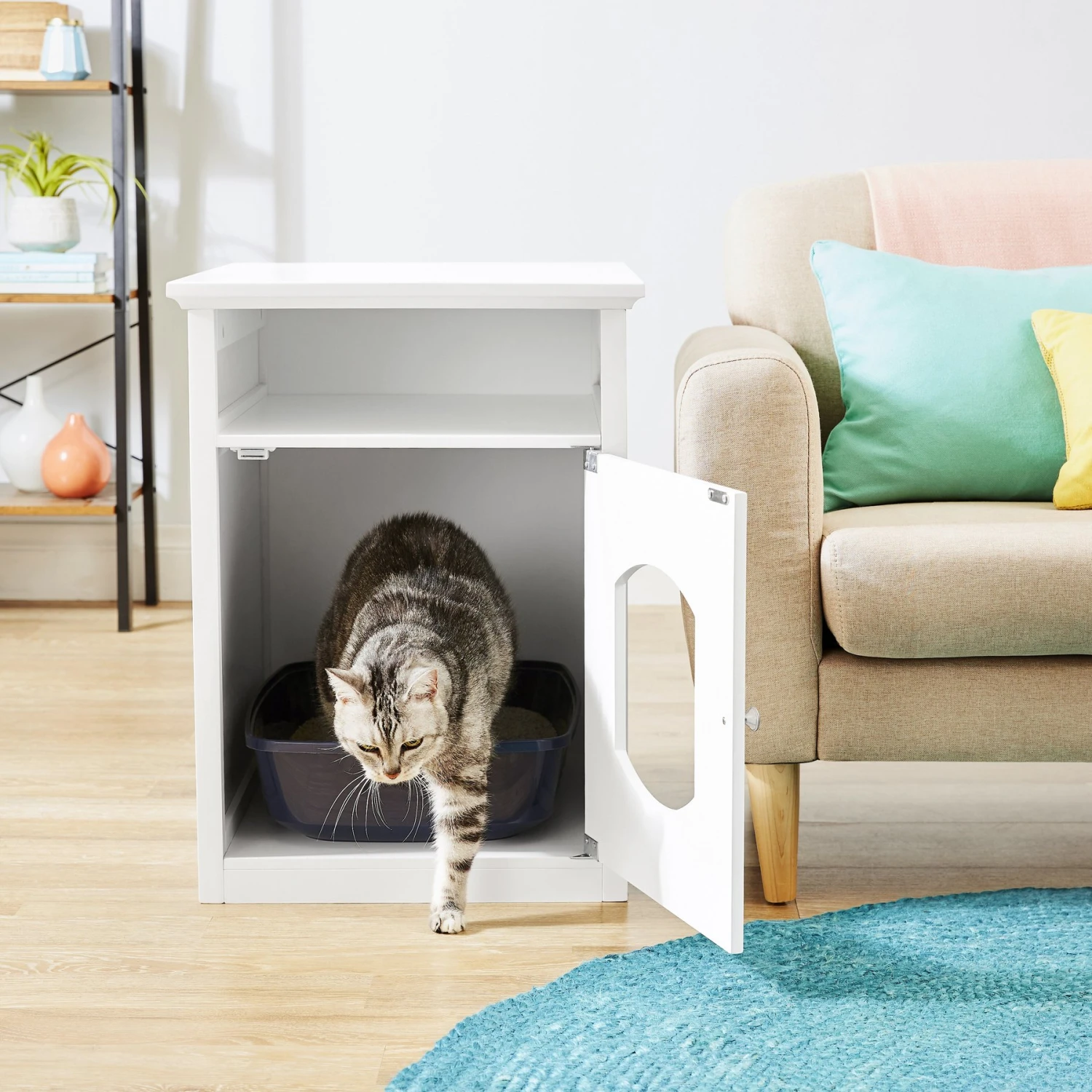 Frisco Decorative Side Table Cat Litter Box Cover 9 Frisco Decorative Side Table Cat Litter Box Cover - Image 7