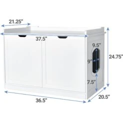 Frisco Decorative Bench Cat Litter Box Cover -Trixie || Catit || Nature's Miracle Shop 156788 PT3. AC SS1800 V1570480071