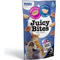 Inaba Juicy Bites Tuna & Chicken Soft & Chewy Cat Treats, 0.4-oz Pouch, 3 Count -Trixie || Catit || Nature's Miracle Shop 157645 PT3. AC SS1800 V1663797657