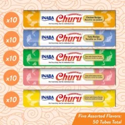 Inaba Churu Tuna & Chicken Puree Variety Pack Grain-Free Lickable Cat Treat -Trixie || Catit || Nature's Miracle Shop 157717 PT2. AC SS1800 V1635975724