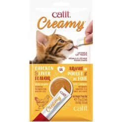 Catit Creamy Chicken & Liver Flavor Lickable Cat Treats