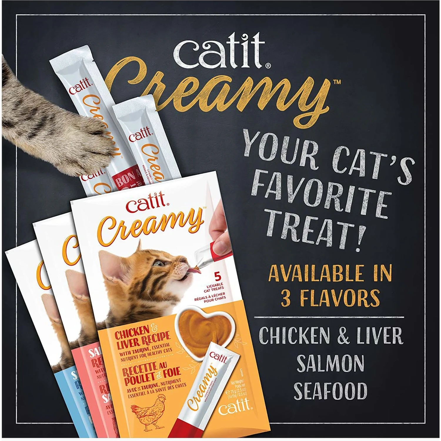 Catit Creamy Chicken & Liver Flavor Lickable Cat Treats 10 Catit Creamy Chicken & Liver Flavor Lickable Cat Treats - Image 8