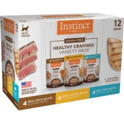 Instinct Healthy Cravings Grain-Free Cuts & Gravy Recipe Variety Pack Wet Cat Food Topper