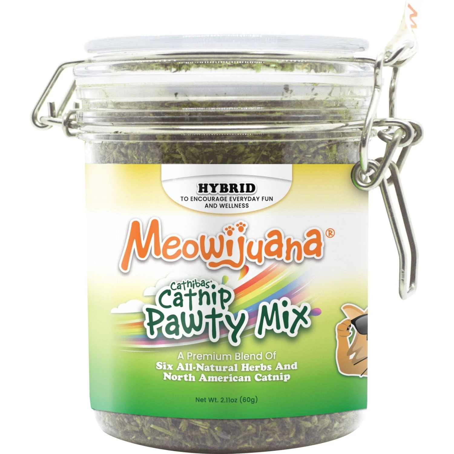 Meowijuana Catnip Pawty Mix, 60-g Jar 3 Meowijuana Catnip Pawty Mix, 60-g Jar