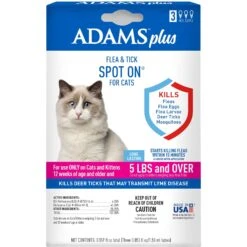 Adams® Adams Flea & Tick Spot Treatment For Cats, Over 5 Lbs