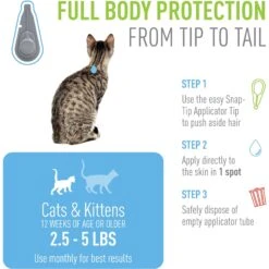 Adams® Adams Flea & Tick Spot Treatment For Cats, 2.5-5 Lbs -Trixie || Catit || Nature's Miracle Shop 162501 PT2. AC SS1800 V1679082016