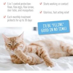 Adams® Adams Flea & Tick Spot Treatment For Cats, 2.5-5 Lbs -Trixie || Catit || Nature's Miracle Shop 162501 PT4. AC SS1800 V1679081588