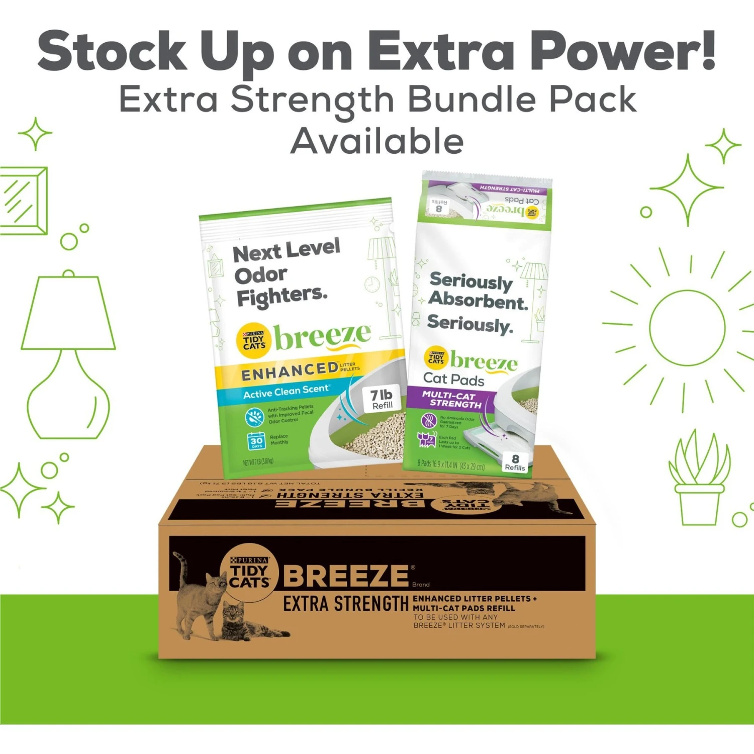 Tidy Cats Breeze Multi-Cat Strength Cat Pads 7 Tidy Cats Breeze Multi-Cat Strength Cat Pads - Image 5