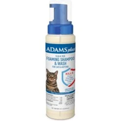 Adams® Adams Plus Sensitive Skin Formula Flea & Tick Foaming Cat Shampoo, 10-oz Bottle