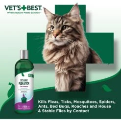 Vet's Best Plant Based Formula Flea & Tick Cat Shampoo -Trixie || Catit || Nature's Miracle Shop 166272 PT4. AC SS1800 V1555705019