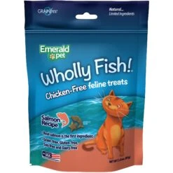 Emerald Pet Wholly Fish! Salmon Recipe Cat Treats