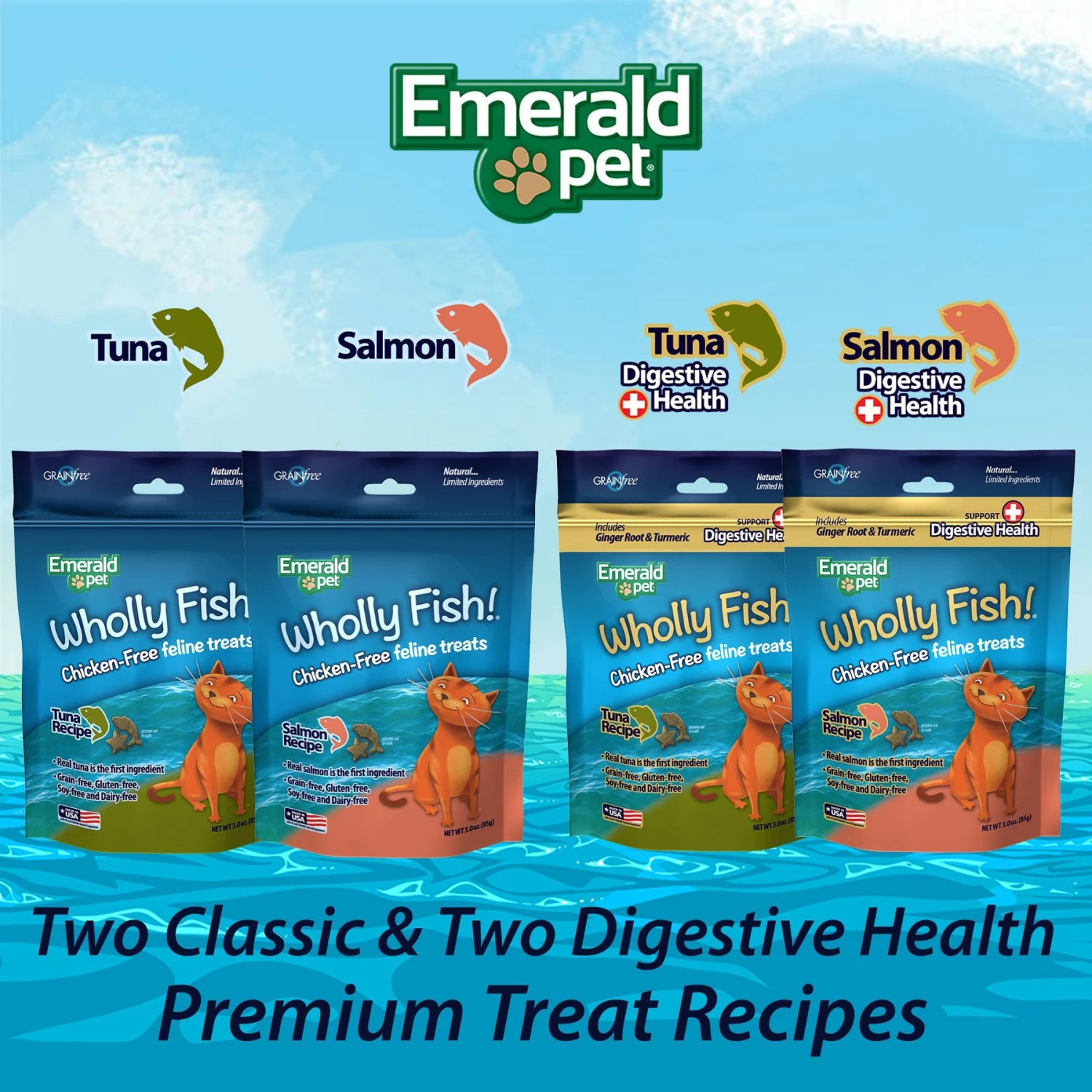 Emerald Pet Wholly Fish! Tuna Recipe Cat Treats 7 Emerald Pet Wholly Fish! Tuna Recipe Cat Treats - Image 5