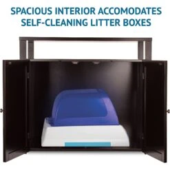 Arf Pets Enclosed Table Cat Litter Box -Trixie || Catit || Nature's Miracle Shop 173267 PT2. AC SS1800 V1618610536