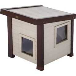 New Age Pet ECOFLEX Outdoor Cat House Shelter -Trixie || Catit || Nature's Miracle Shop 175292 PT2. AC SS1800 V1583360890