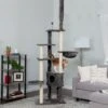 Tiger Tough Skyscraper Floor-to-Ceiling Faux Fur Cat Tree & Condo