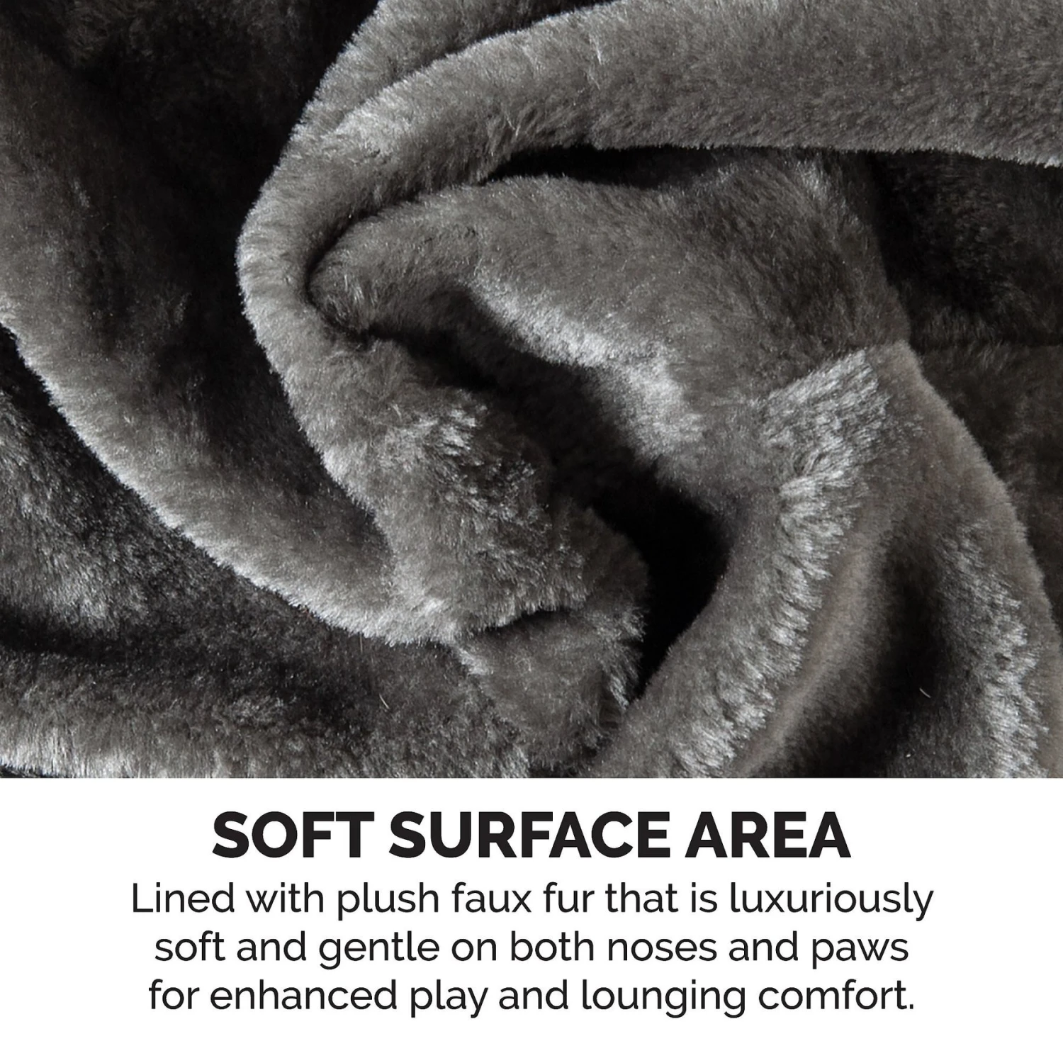 Tiger Tough Skyscraper Floor-to-Ceiling Faux Fur Cat Tree & Condo 11 Tiger Tough Skyscraper Floor-to-Ceiling Faux Fur Cat Tree & Condo - Image 9