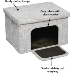 MidWest Curious Cube Cat Condo 8 MidWest Curious Cube Cat Condo -Trixie || Catit || Nature's Miracle Shop 176498 PT2. AC SS1800 V1582739085