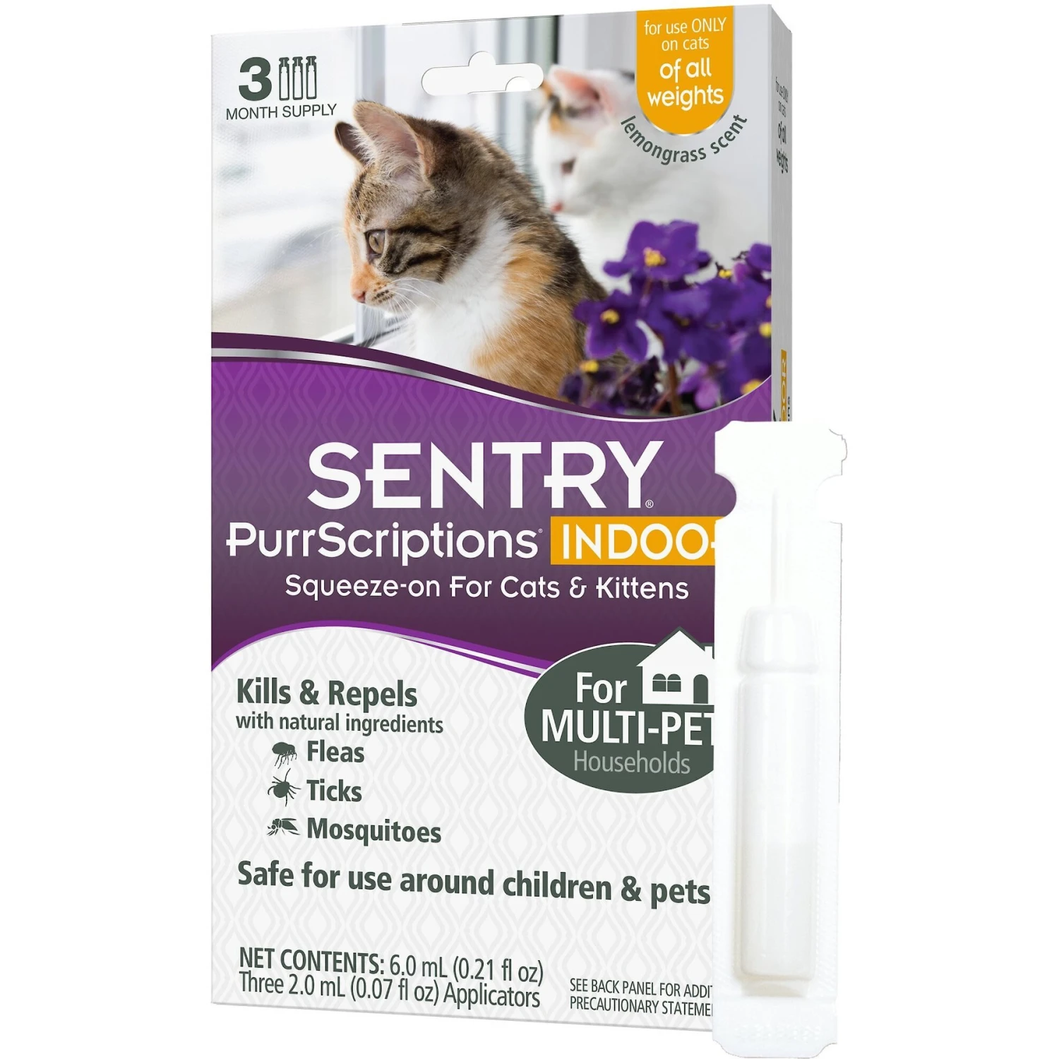 Sentry PurrScriptions Flea & Tick Spot Treatment For Cats 5 Sentry PurrScriptions Flea & Tick Spot Treatment For Cats - Image 3