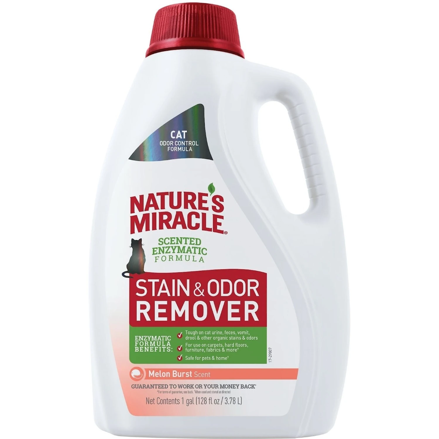 Nature's Miracle Cat Enzymatic Stain Remover & Odor Eliminator Refill, Melon Burst Scent, 1-gal Bottle 3 Nature's Miracle Cat Enzymatic Stain Remover & Odor Eliminator Refill, Melon Burst Scent, 1-gal Bottle