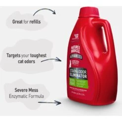 Nature's Miracle Advanced Cat Enzymatic Stain Remover & Odor Eliminator Refill, 1-gal Bottle -Trixie || Catit || Nature's Miracle Shop 178078 PT3. AC SS1800 V1701114862