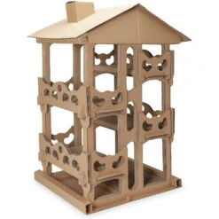 Tiger Tough Tower Playground 22.83-in Corrugated Cat Tree -Trixie || Catit || Nature's Miracle Shop 178843 PT2. AC SS1800 V1613088683