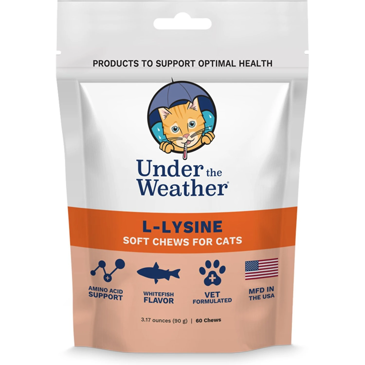 Under The Weather L-Lysine Soft Chews Cat Supplement 3 Under The Weather L-Lysine Soft Chews Cat Supplement