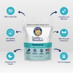 Under The Weather Probiotic Soft Chews Cat Supplement -Trixie || Catit || Nature's Miracle Shop 180466 PT2. AC SS1800 V1618868873