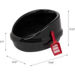 IRIS USA Large High-Back Open Top Cat Litter Pan With Scatter Shield & Scoop 11 IRIS USA Large High-Back Open Top Cat Litter Pan With Scatter Shield & Scoop -Trixie || Catit || Nature's Miracle Shop 181317 PT1. AC SS1800 V1680795985