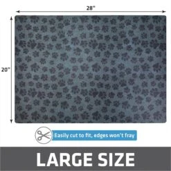 Drymate Protective & Decorative Cat Litter Mat, Paw Dots, Large, 20-in X 28-in -Trixie || Catit || Nature's Miracle Shop 181538 PT5. AC SS1800 V1689627151
