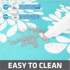 Drymate Protecitve & Decorative Cat Litter Mat, Rejuvenation Blue, Large, 20-in X 28-in -Trixie || Catit || Nature's Miracle Shop 181544 PT4. AC SS1800 V1690999888
