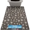 Drymate Protective & Decorative Cat Litter Mat, Kahopo Grey, Large, 20-in X 28-in