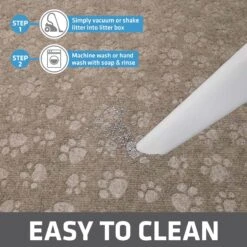 Drymate Premium Debossed Paw Cat Litter Trapping Mat, Taupe, X-Large, 28-in X 34-in -Trixie || Catit || Nature's Miracle Shop 181550 PT4. AC SS1800 V1691002846