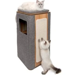 Vesper Cubo Tower 34.25-in Modern Cat Condo -Trixie || Catit || Nature's Miracle Shop 182899 PT2. AC SS1800 V1628004108