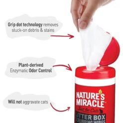 Nature's Miracle Cat Litter Box Scrubbing Wipes -Trixie || Catit || Nature's Miracle Shop 183021 PT2. AC SS1800 V1701115655