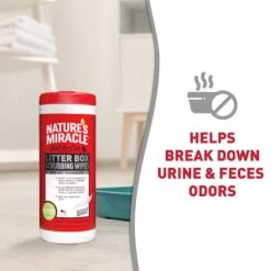 Nature's Miracle Cat Litter Box Scrubbing Wipes -Trixie || Catit || Nature's Miracle Shop 183021 PT3. AC SS1800 V1701115655