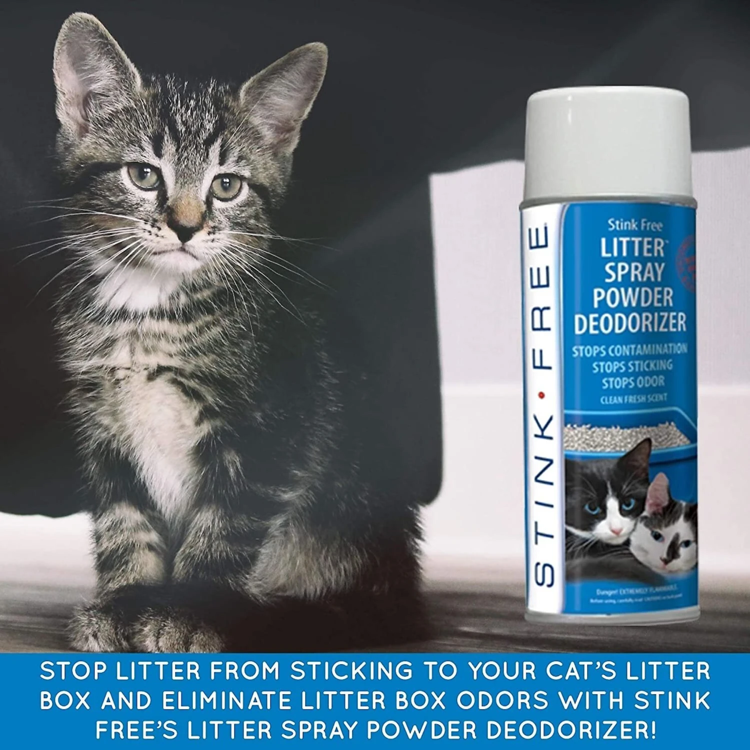 Stink Free Litter & Litter Box Spray Powder 6 Stink Free Litter & Litter Box Spray Powder - Image 4
