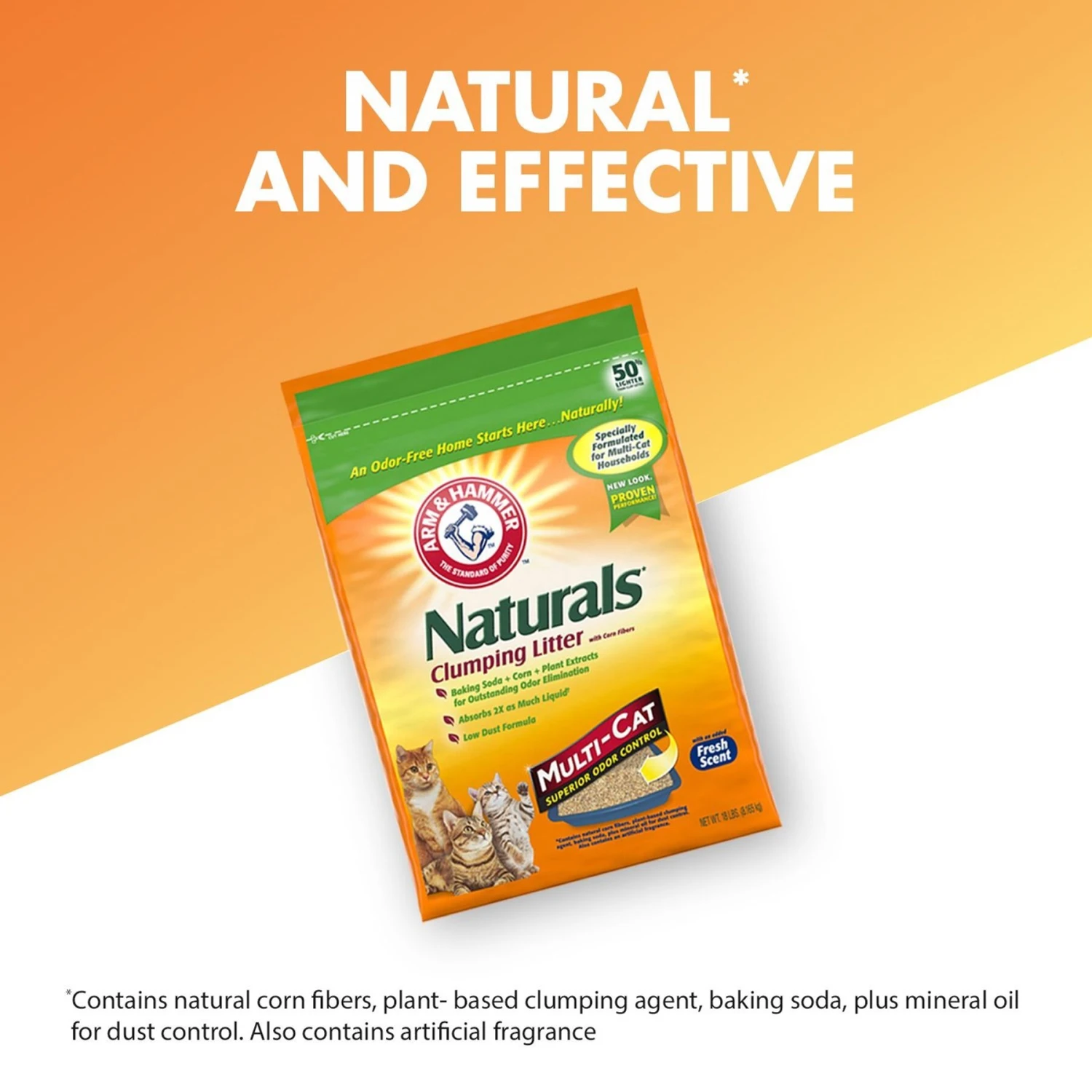 Arm & Hammer Litter Naturals Scented Clumping Corn Cat Litter 11 Arm & Hammer Litter Naturals Scented Clumping Corn Cat Litter - Image 9