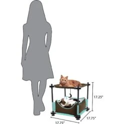 Kitty City Claw Sleeper 17.25-in Faux Fleece Cat Tree -Trixie || Catit || Nature's Miracle Shop 190256 PT2. AC SS1800 V1564625217