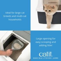Catit Magic Blue Cat Litter Box -Trixie || Catit || Nature's Miracle Shop 191588 PT2. AC SS1800 V1628094086