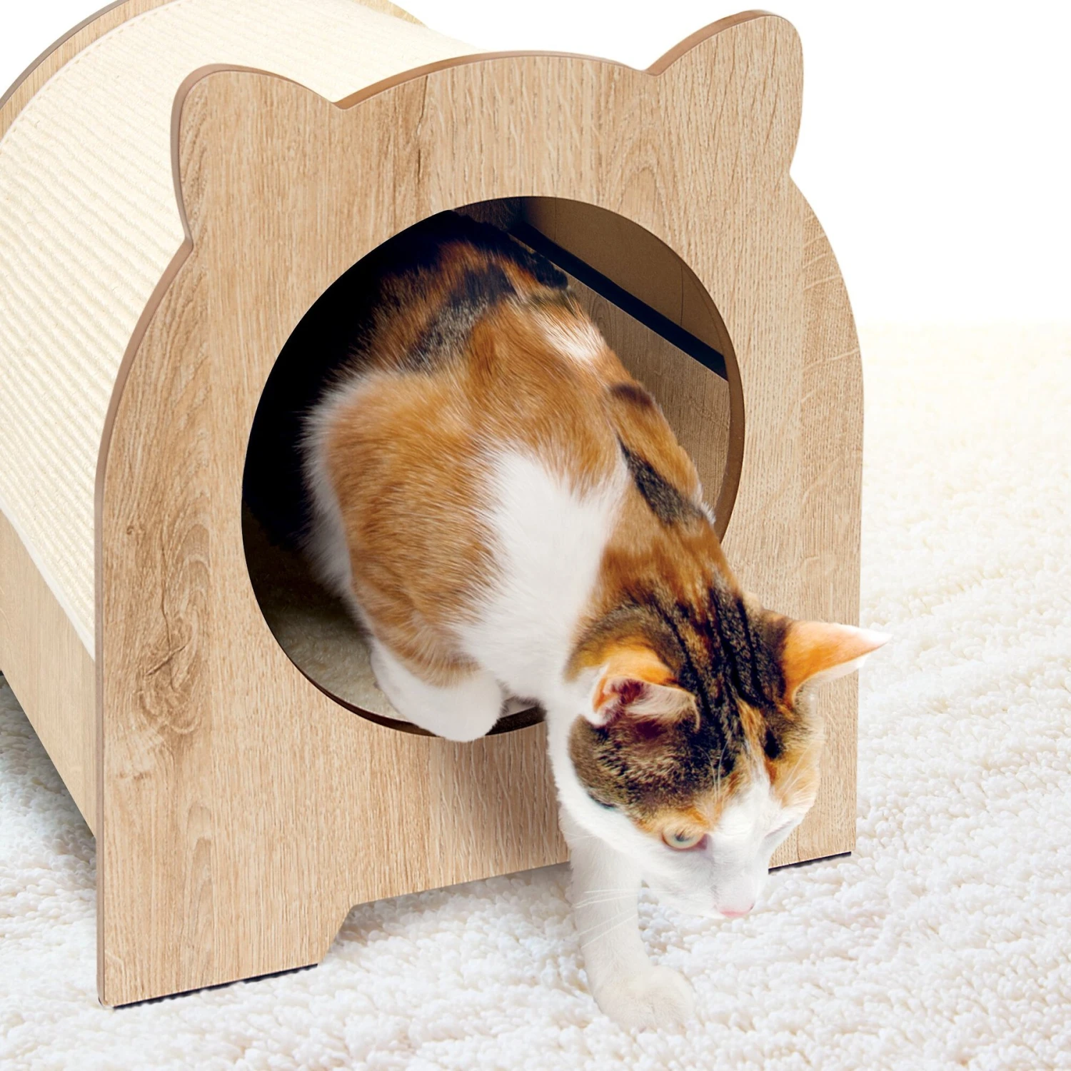 Vesper Minou 15.94-in Modern Cat Scratcher With Toy 7 Vesper Minou 15.94-in Modern Cat Scratcher With Toy - Image 5