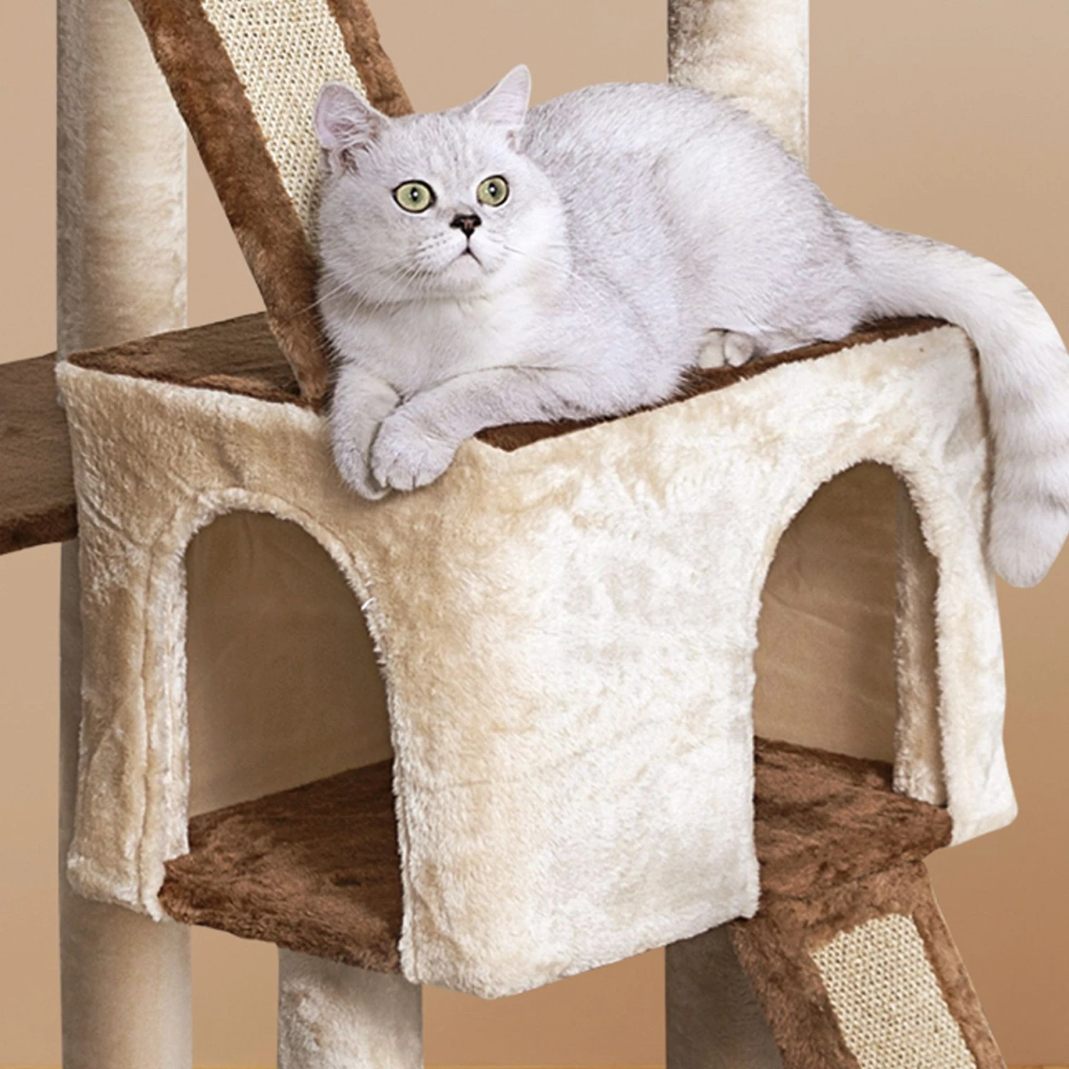 Go Pet Club 71-in Faux Fur Cat Tree & Condo 5 Go Pet Club 71-in Faux Fur Cat Tree & Condo - Image 3