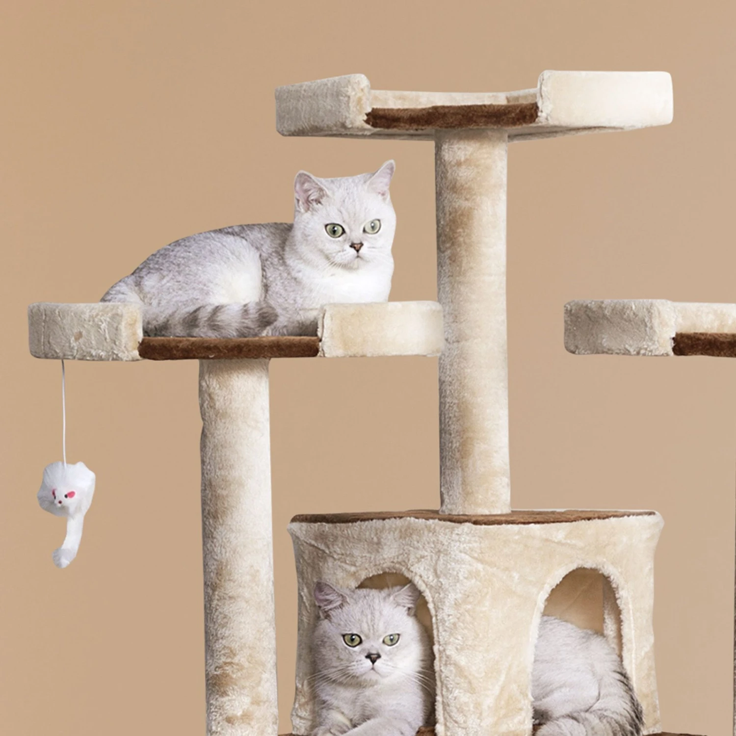 Go Pet Club 71-in Faux Fur Cat Tree & Condo 6 Go Pet Club 71-in Faux Fur Cat Tree & Condo - Image 4
