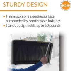 K&H Pet Products EZ Mount Deluxe Bolster Cat Window Perch -Trixie || Catit || Nature's Miracle Shop 199108 PT2. AC SS1800 V1620842685